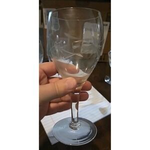 Vintage Princess House Wine Glasses Etched Wheat Pattern | Elegant Gift